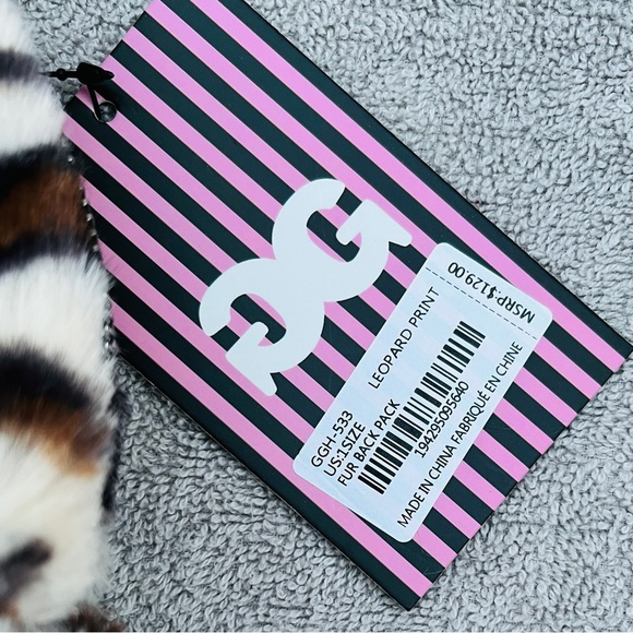 Gilda Paris Leopard Fur Mini Backpack - Picture 4 of 4